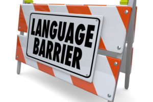 language barrier